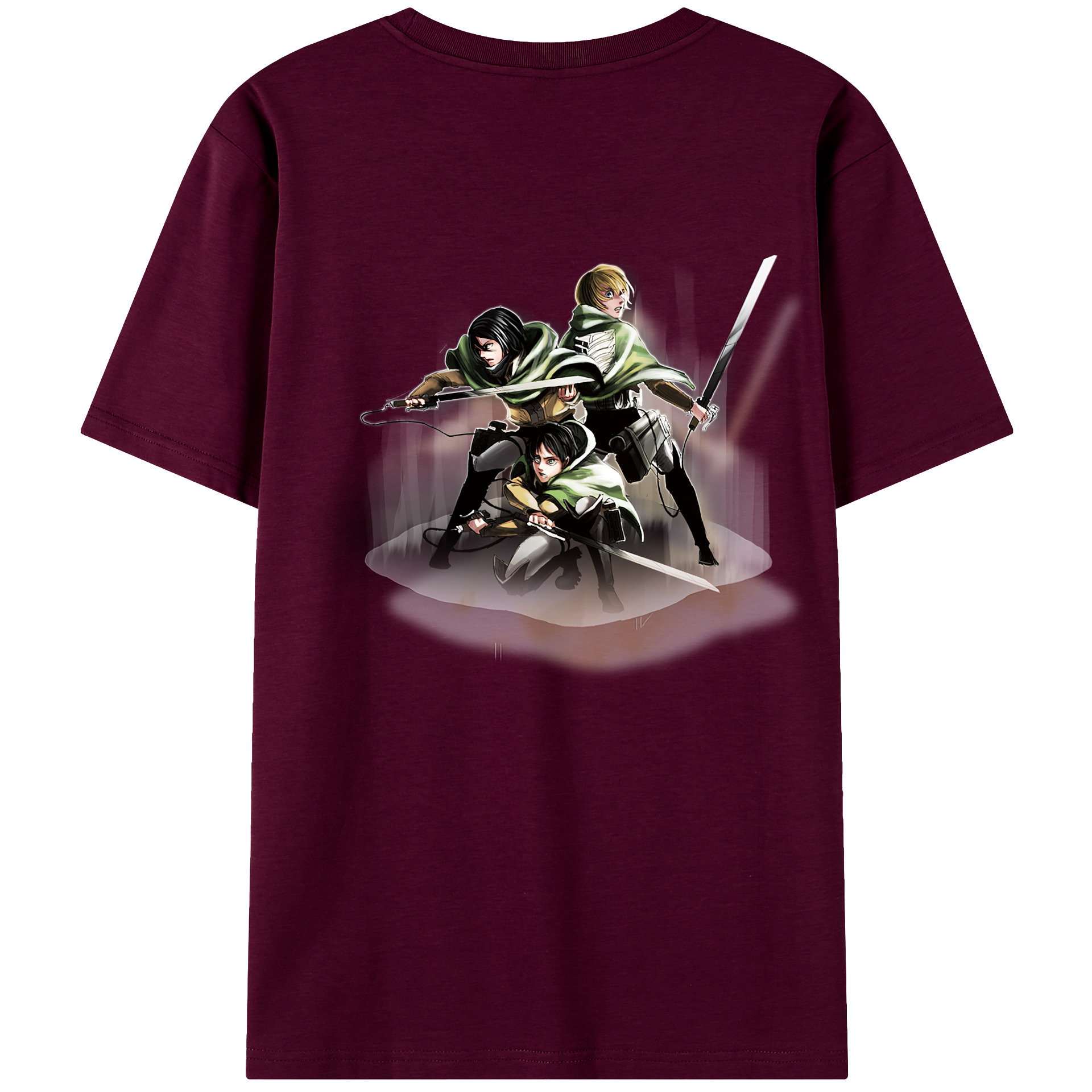 （画像用） 進撃の巨人 Attack on Titan レディース半袖Tシャツ(バックプリント)